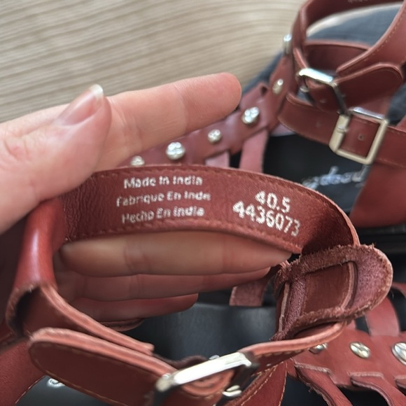 Free People Hadley Hammered Stud Sandals Size 40.5 - Picture 7 of 10
